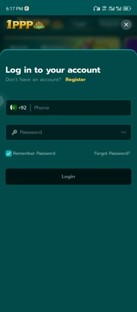 1ppp game Login